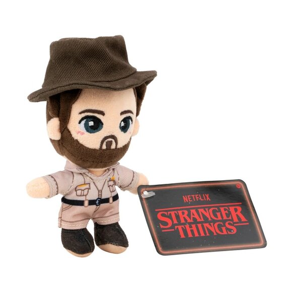 Stranger Things Jim Hopper Chibi Plush - 4" Soft Plush with Special Embroidery - Picture 3 of 4